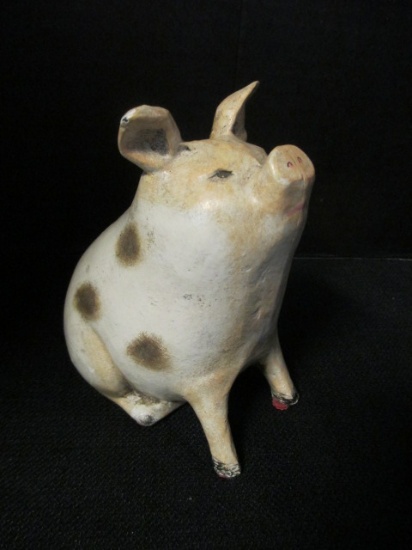 Cast Iron Pig Bookend