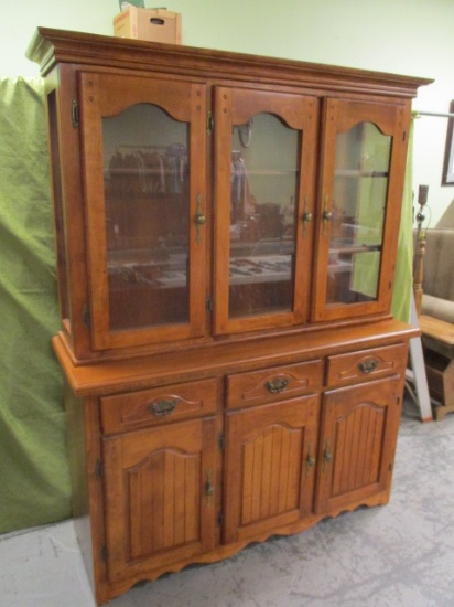 Beautiful Lighted China Cabinet - See All Photos