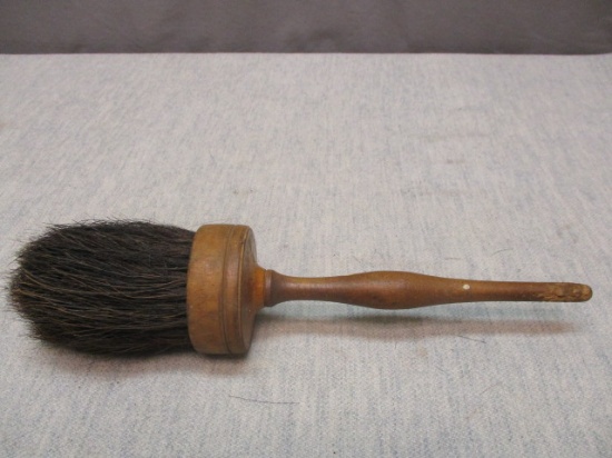 Antique Horse Hair Brush w/Turned Handle