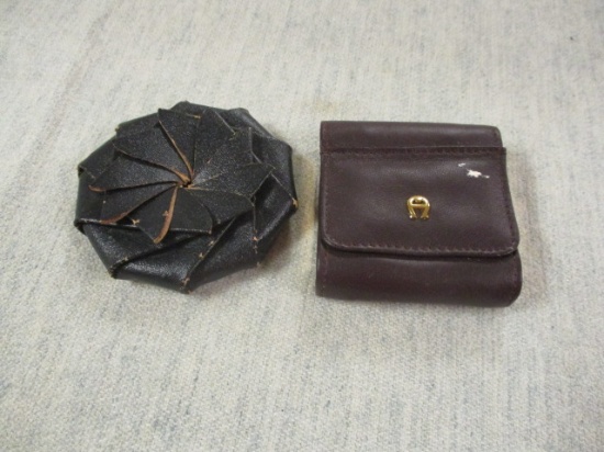 2 Vintage Leather Coin Purses