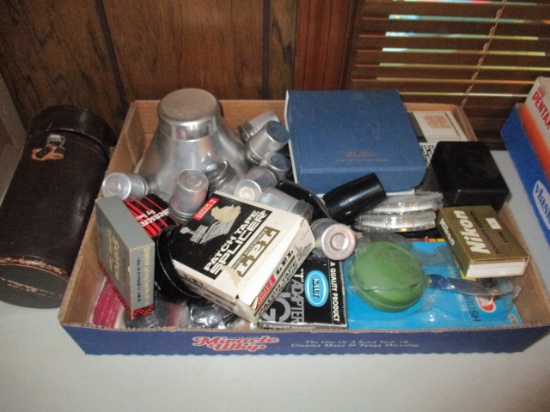 Photography Items - Film Canisters, Lens Case, Splicer, Filters, etc.