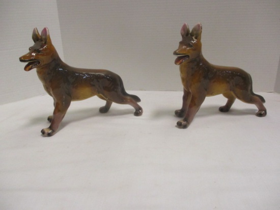 Ceramic German Shepard Figurines