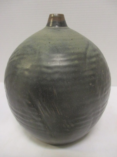 Pottery Signed Round Vase