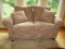Like New La-Z-Boy Upholstered Loveseat with Feather Filled Accent Pillows