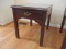 Thomasville End Table with Drawer and Glass Top Protector