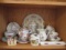 Fine Porcelain Teacups/Saucers, Creamers, Sugar Bowl, Plate, Coffee Pot and