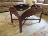 Thomasville Butler Table with Glass Top Protector