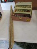 Plano Tackle Box and St. Croix Fiberglass Fishing Rod