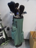 Zevo Ladies Golf Clubs in Green Canvas Golf Bag