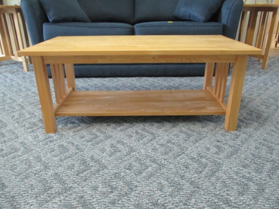 Mission Style Maple Coffee Table