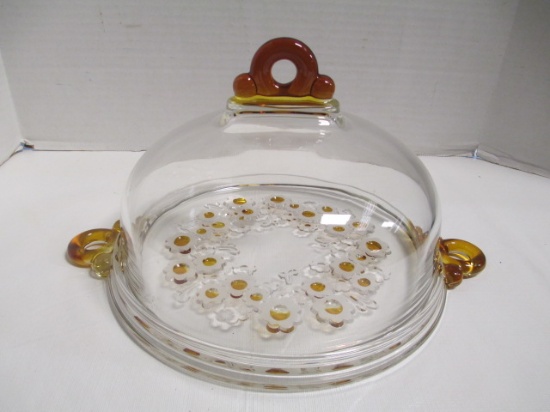 Dessert Plate With Domed Lid