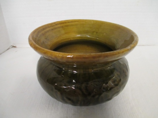 Glazed Spittoon-Style Planter