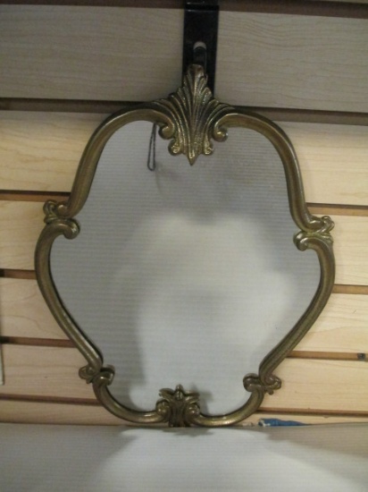 Small Brass Wall Mirror