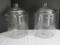 Pair of Anchor Hocking Glass  Heritage Hill Jars