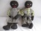 Boy and Girl Hand Crafted Black Americana Rag Dolls
