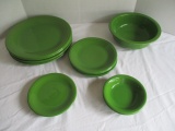 Fiestaware Shamrock Plates and Bowls