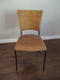 Woven Chair with Metal Frame