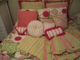 Custom Made Decorative Pillows, Pillow Shams, Bed Skirt and Bed Cover