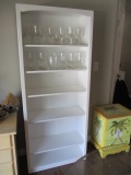 White Painted 5 Tier Bookcase