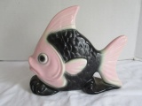 Vintage Pottery Angel Fish Planter