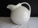 Vintage Hall White Pottery Ball Pitcher