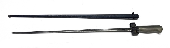 French M1886 Lebel Bayonet and scabbard