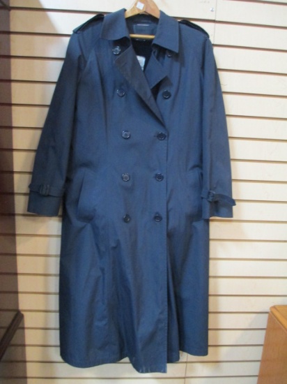 Women's Navy Raincoat
