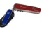 Victorinox Red Swiss Army Camping Knife with Mini Knife Attachment