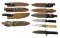 Large lot of Imperial & Colonial Fixed Blade Knives - Some with Leather Sheathes