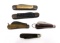 5 Pocket Knives - (2) Large Colonial US Army Knives, and (3) Hawkbill Pocket Knives