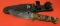 MOSSY OAK Gut Hook Hunting Knife in Camouflage with Scabbard Pouch