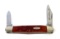 Case XX 1889-1989 Centennial R6208 SS Red Bone Half Whittler with 2 blades Knife