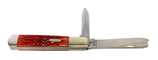 1980s Case XX USA RS2005 SS Red Bone One Arm Man Razor Barlow Knife