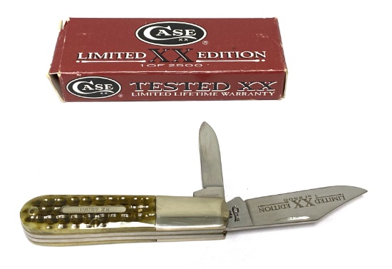 NIB Case XX Limited Edition 1 of 2500 62009-1/2 SS Barlow Pocket Knife in box