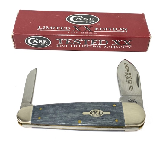 LNIB Case XX Limited Edition 1 of 2500 6270 SSM SM Black Sleeveboard Sunfish Pocket Knife in box