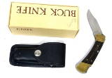 NIB BUCK Ranger Model No. 112 Lockback Pocket Knife with Leather Sheath