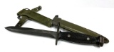 US M7 Bayonet by Conetta with US M8A1 Scabbard for M16 Rifle