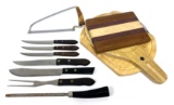 Carving Tools with Bone Saw, and Genuine Wood Cutting Boards