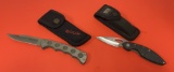 Pair of BUCK Folding Pocket Knives - BUCK 560C USA Titanium & BUCK 186n Odyssey Knives w/ Pouches