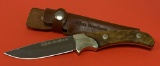 Ellett Brothers P.R.C. Custom Fixed Blade Knife with Leather Sheathe