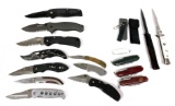 (16) Various Pocket Knives & Sharpening Stone