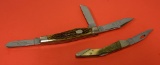 (2) Nice Folding Pocket Knives - Schatt & Morgan Q Steel 51 & Taylor Cutlery 440 Stainless Japan