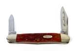 Case XX 1889-1989 Centennial R6208 SS Red Bone Half Whittler with 2 blades Knife