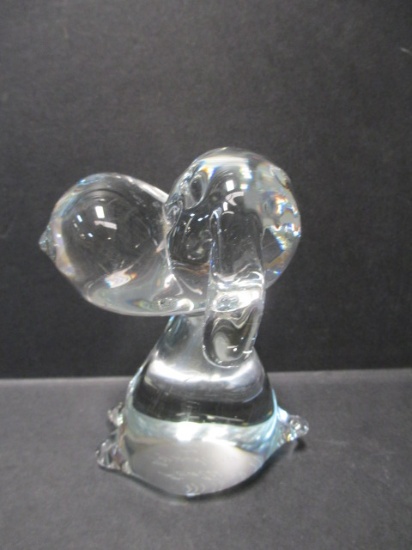 1972 Signed Art Glass Snoopy