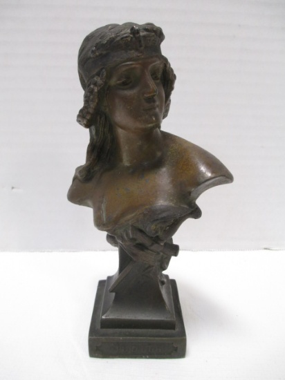 "Judith" Bronzed Patina Spelter Bust