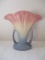 Pottery Fan Vase Marked USA 47 - 9
