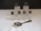 Sterling Baby Spoon and Salt/Pepper Shakers with Sterling Tops