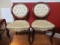 Pair of Victorian Chairs with Tufted Seats and Backs