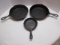 Cast Iron Skillet - No. 3 and Two No. 8