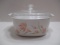 Corning Ware Peach Floral 3 Liter Covered Dish